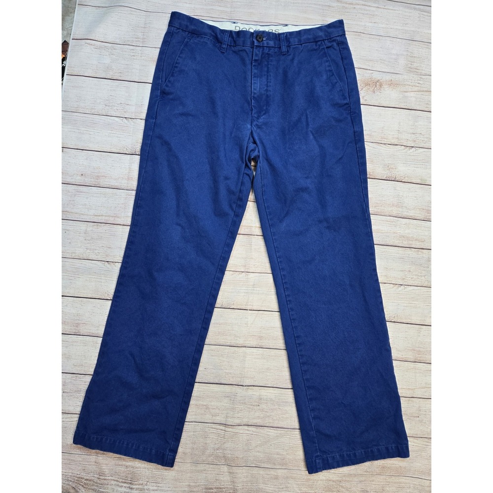 Men's Dockers Chino Pants Blue Size 33X32 Preppy Boat Classic